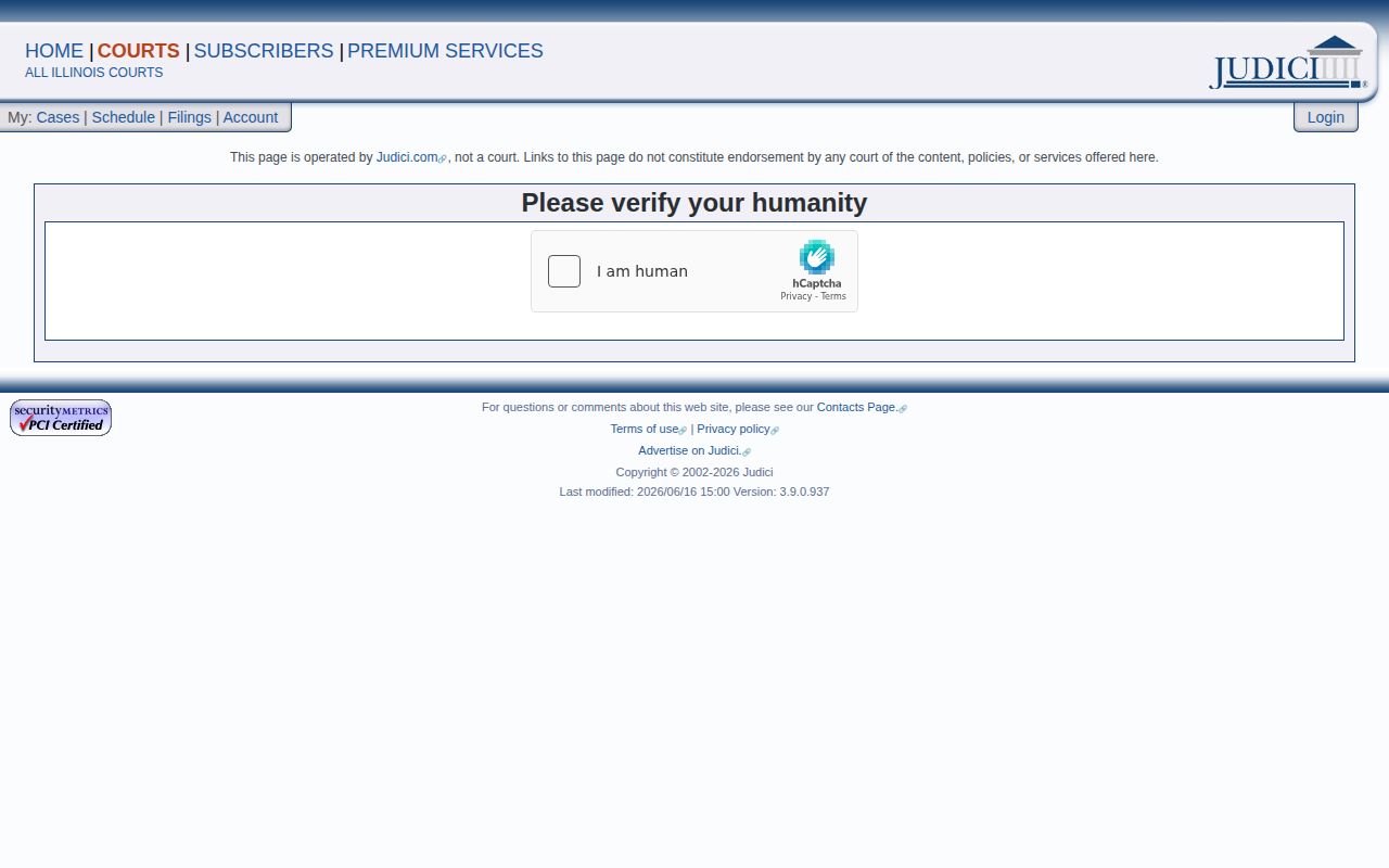 Livingston County Judici court search interface for warrant and case follow-up
